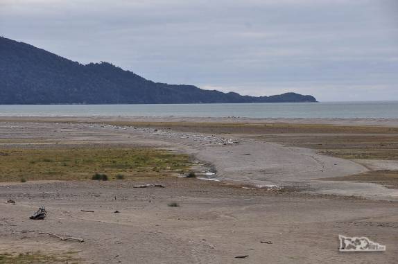 A nova praia criada pela erupção vulvânica do vulcão Chaitén, no sul do Chile